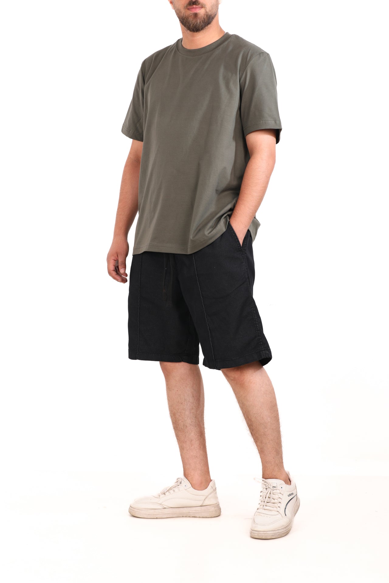 Cotton Stitched Panel Shorts