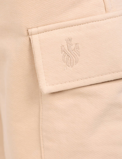 Cotton Solid Baggy Melton Shorts