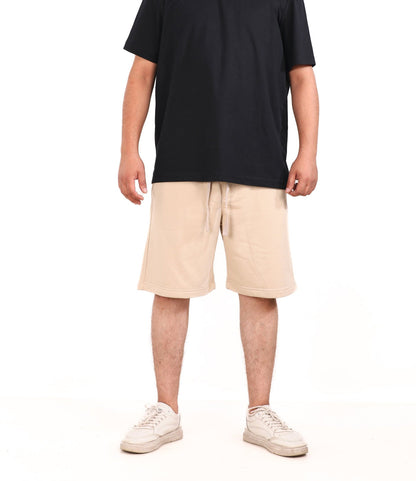 Cotton Solid Melton Shorts