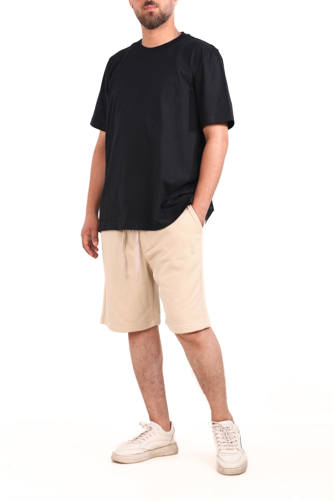 Cotton Solid Melton Shorts