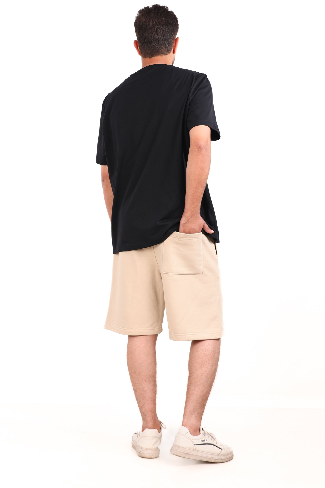 Cotton Solid Melton Shorts