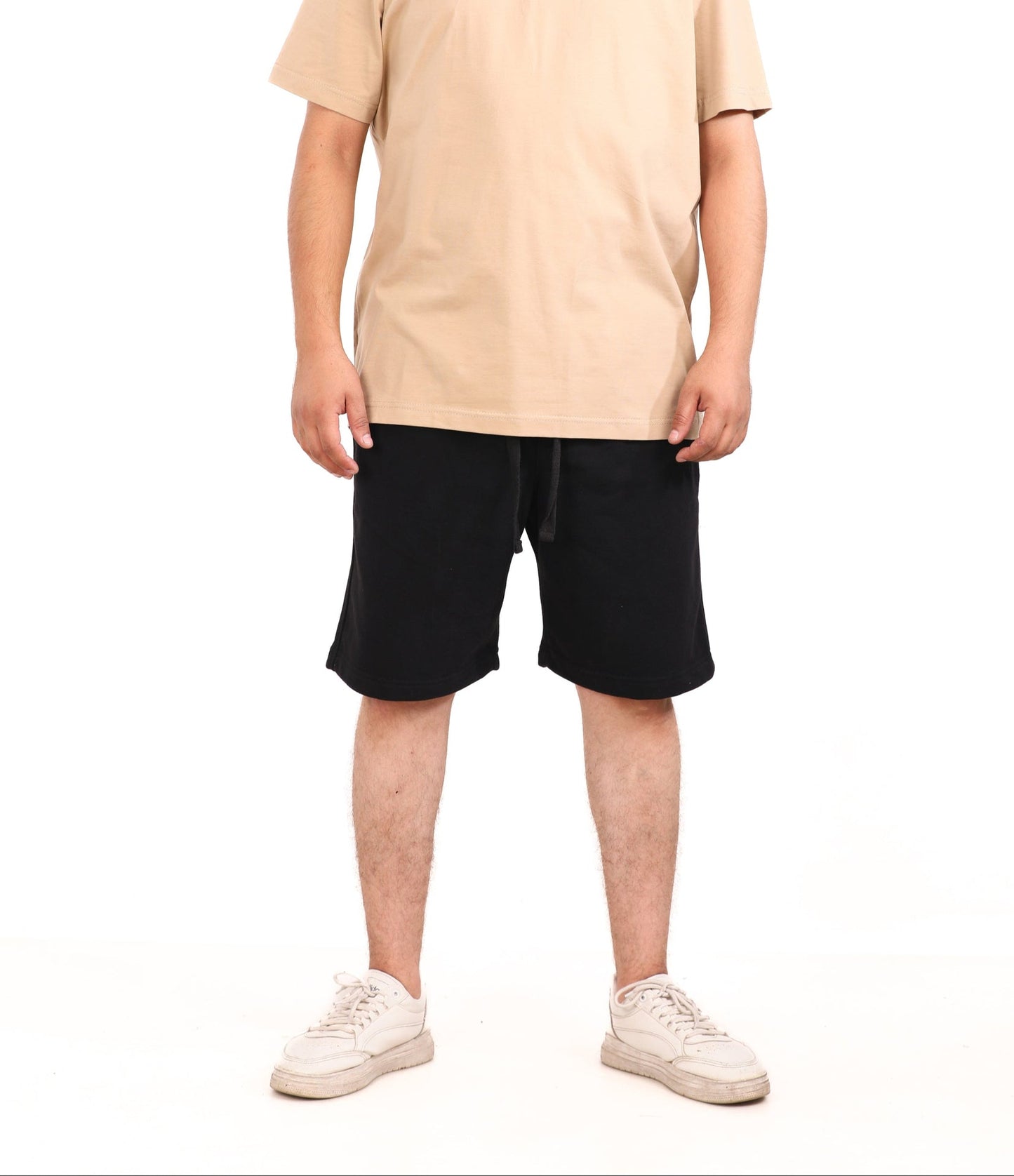 Cotton Solid Melton Shorts