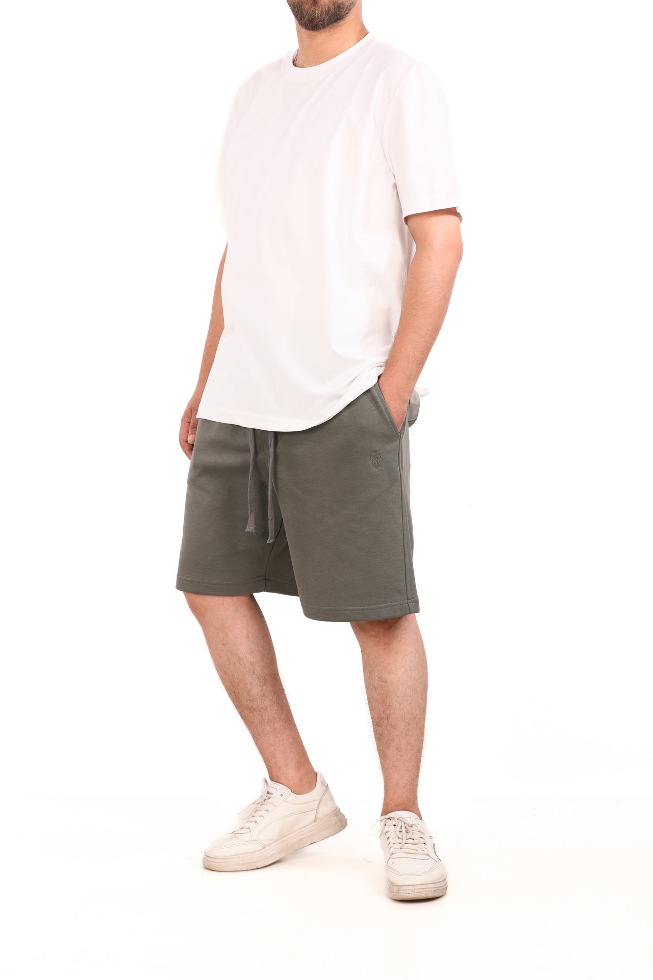 Cotton Solid Melton Shorts