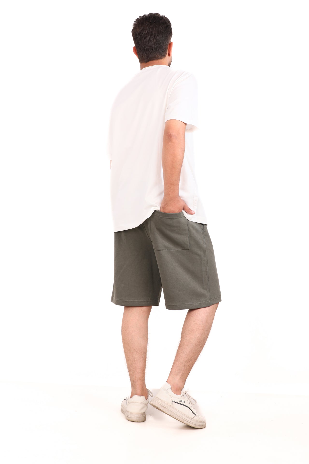 Cotton Solid Melton Shorts