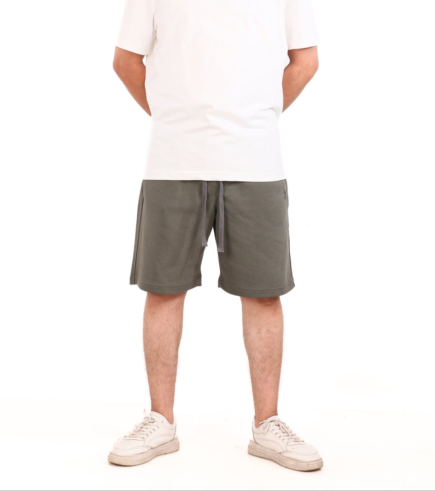 Cotton Solid Melton Shorts
