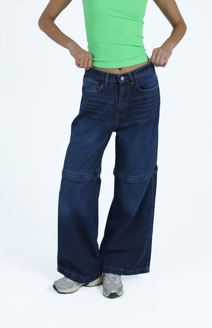 2in1 Convertible Denim Pants