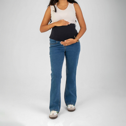 Flare-Leg Maternity Jeans