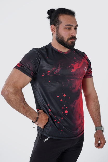 Synthetic Infinite Wave T-Shirt - Multicolor