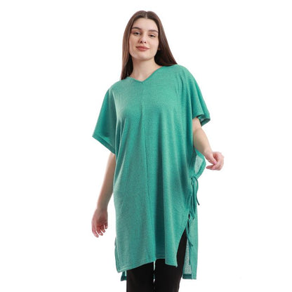 V-Neck Cover-Up With Side Lace Up