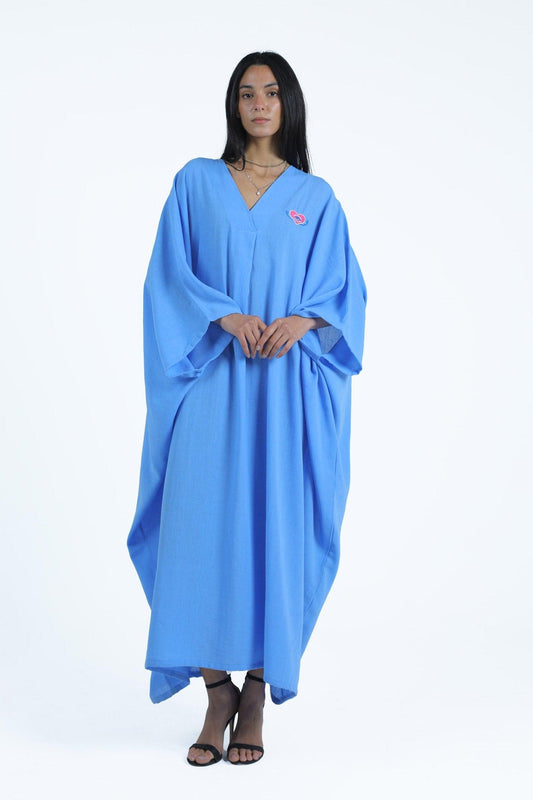 Deep V-Neck Abaya