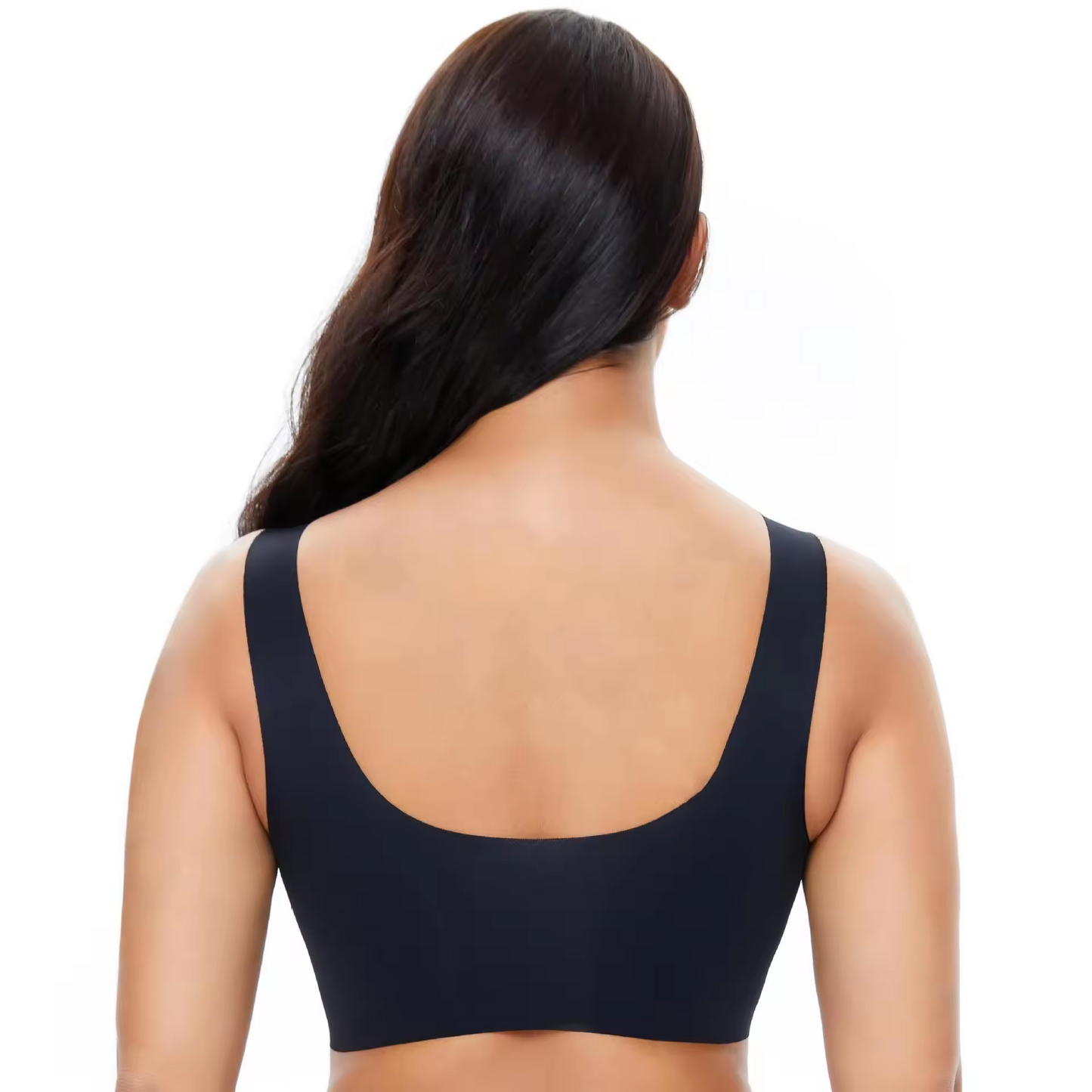 Plus Size Seamless Bra - Black