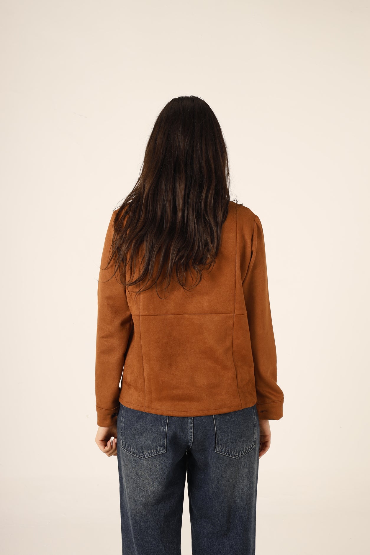 Suede Long Sleeve Shirt