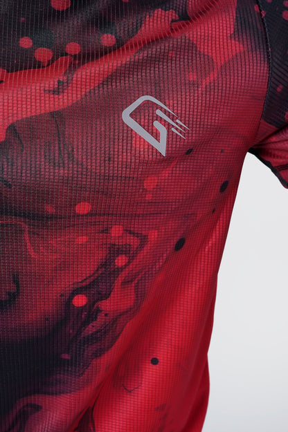 Synthetic Infinite Wave T-Shirt - Multicolor