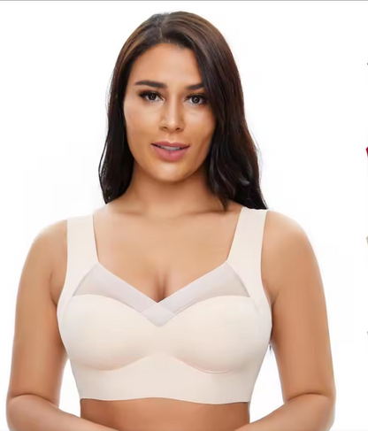 Plus Size Seamless Bra - Pink