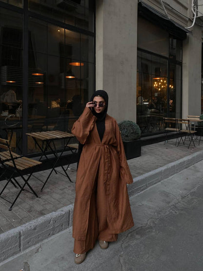 Wrap Linen Set - Havana