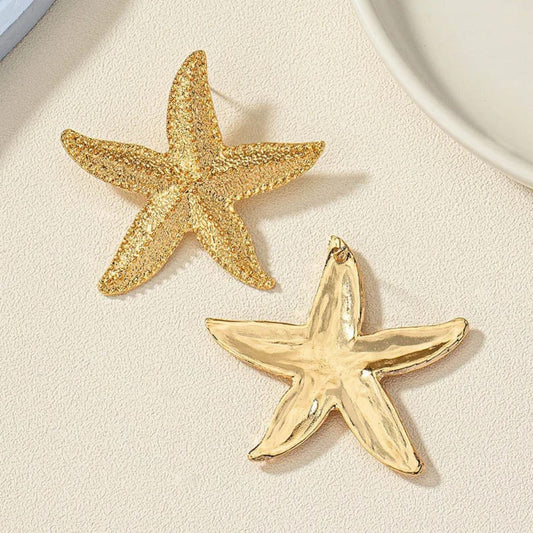 Gold-Plated Starfish Earrings