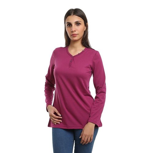 Henley Shirt Long Or 3/4 Sleeve