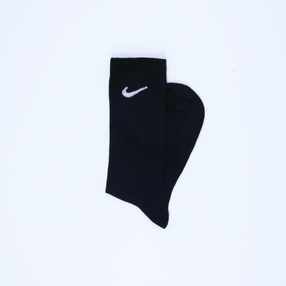 Cotton Basic Crew Socks – Black