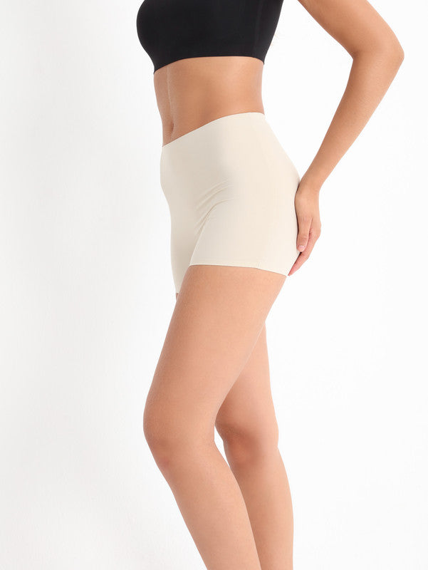 Seamless Comfort Boyshorts Camel Gray