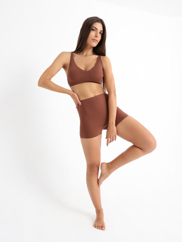 Seamless Comfort Boyshorts Dark Brown