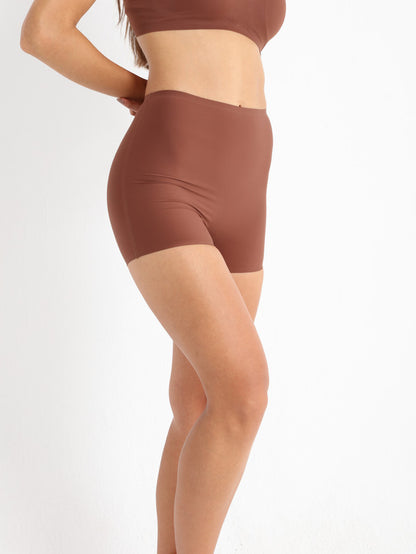 Seamless Comfort Boyshorts Dark Brown