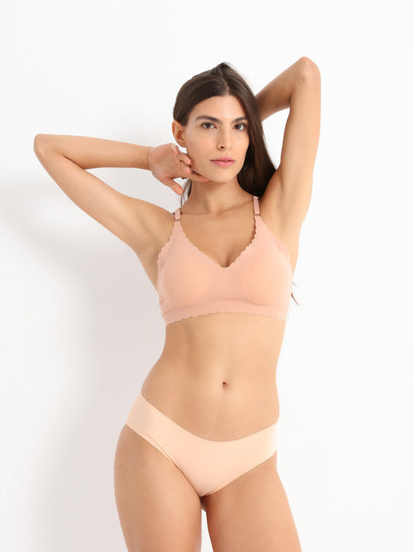 Seamless Amour Bralette Apricot