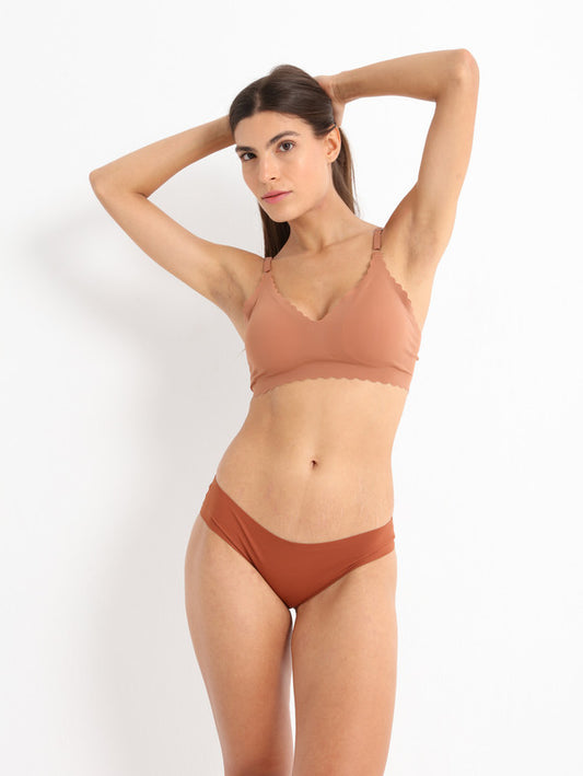 Seamless Amour Bralette Chestnut Brown