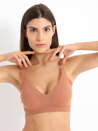 Seamless Amour Bralette Chestnut Brown