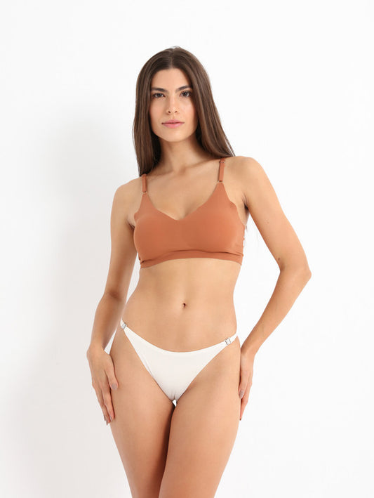 Seamless Charm Bralette Nude Brown