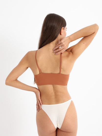 Seamless Charm Bralette Nude Brown