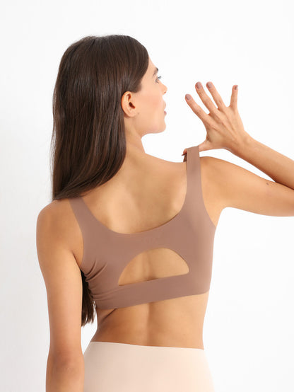 Seamless Allure U-Neck Bralette - Milk Coffee