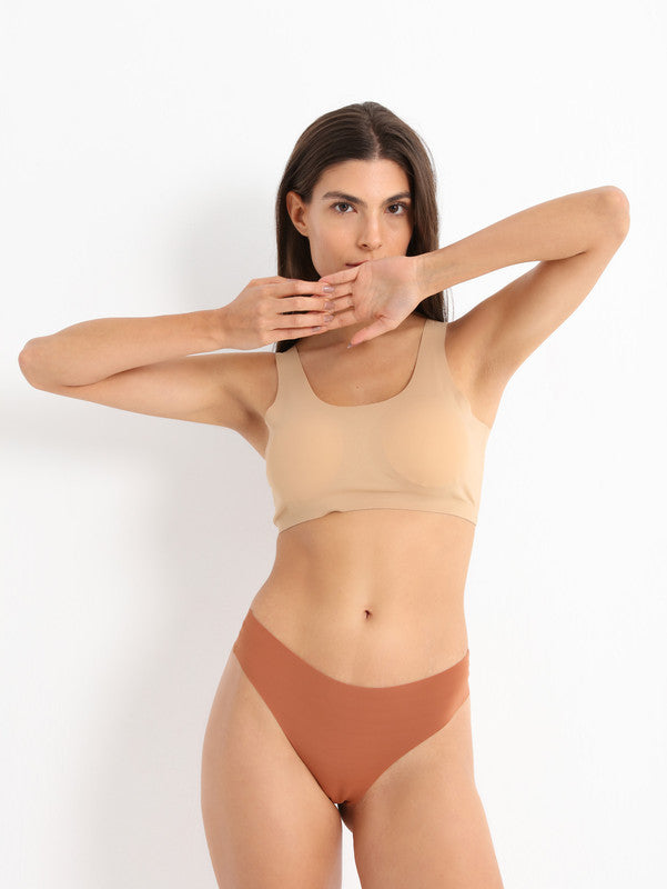 Seamless Allure U-Neck Bralette - Skin Tone