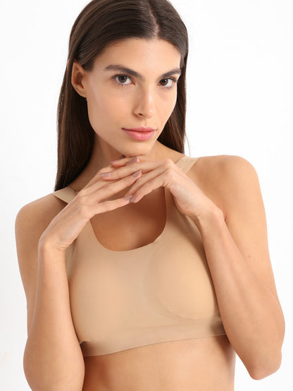 Seamless Allure U-Neck Bralette - Skin Tone