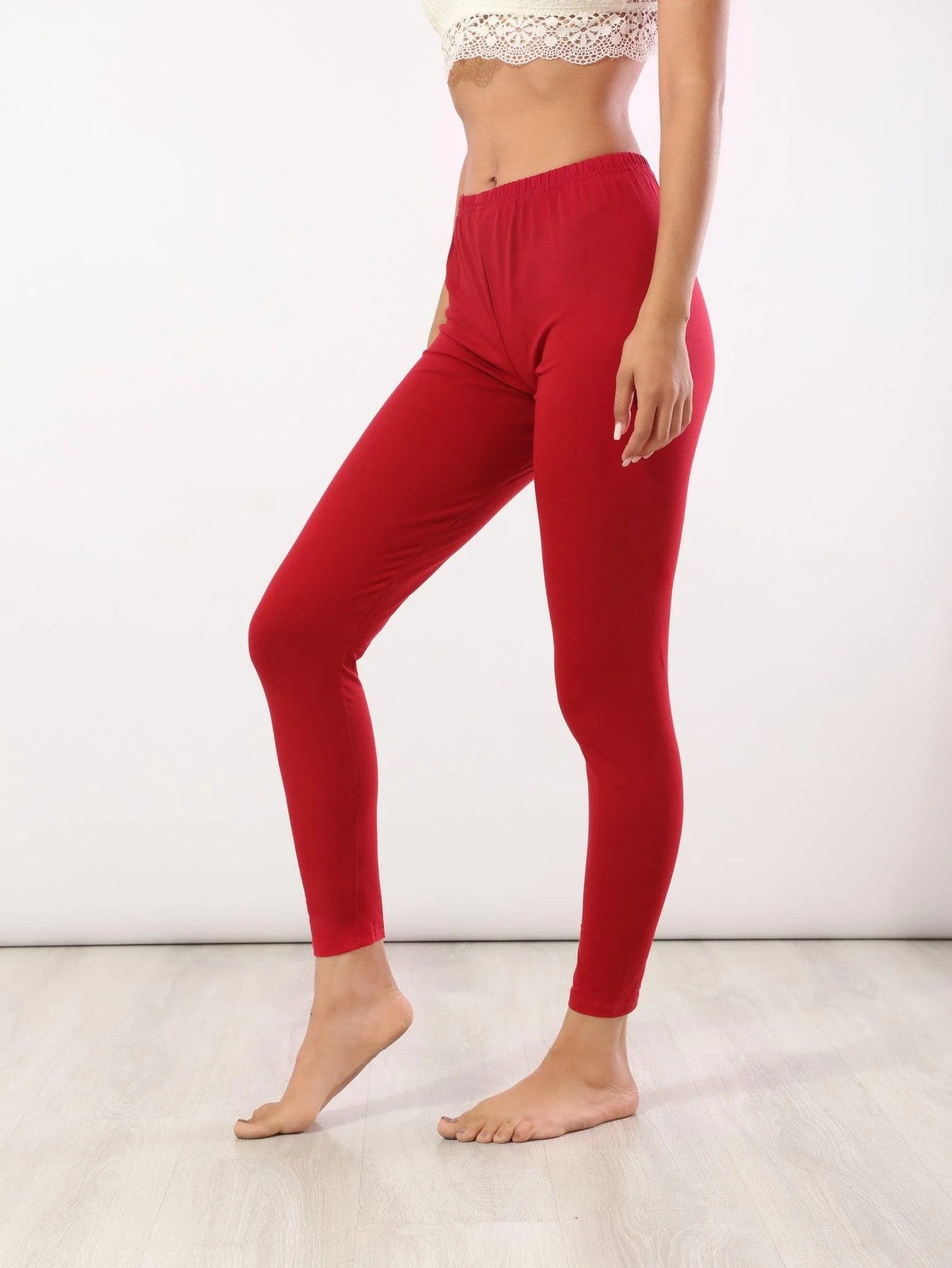 Basic Leggings - Red