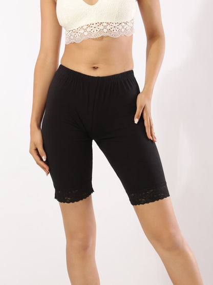 Chantelle's Lacy Biker Shorts Black