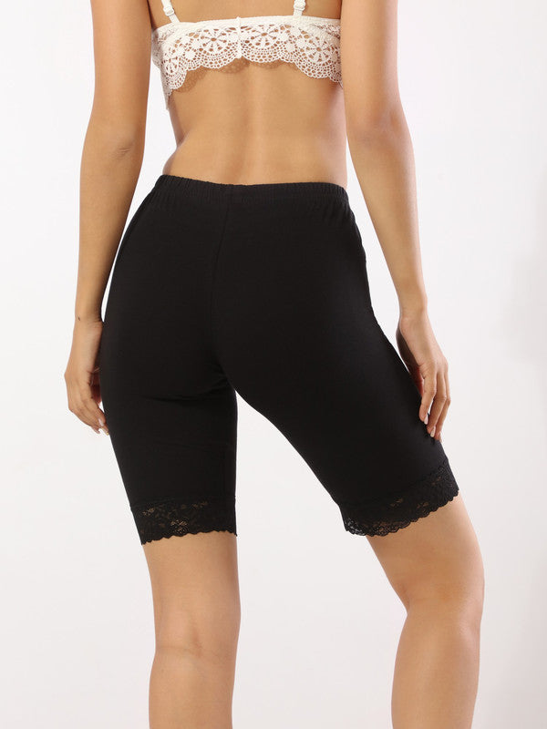 Chantelle's Lacy Biker Shorts Black