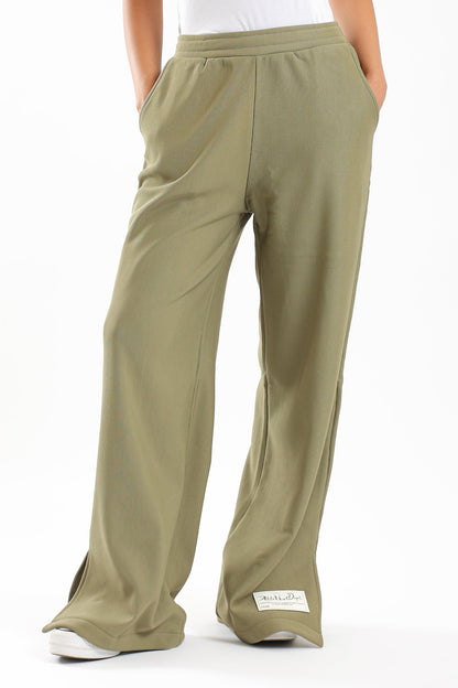 Ribbed Wide Leg Lounge Pants