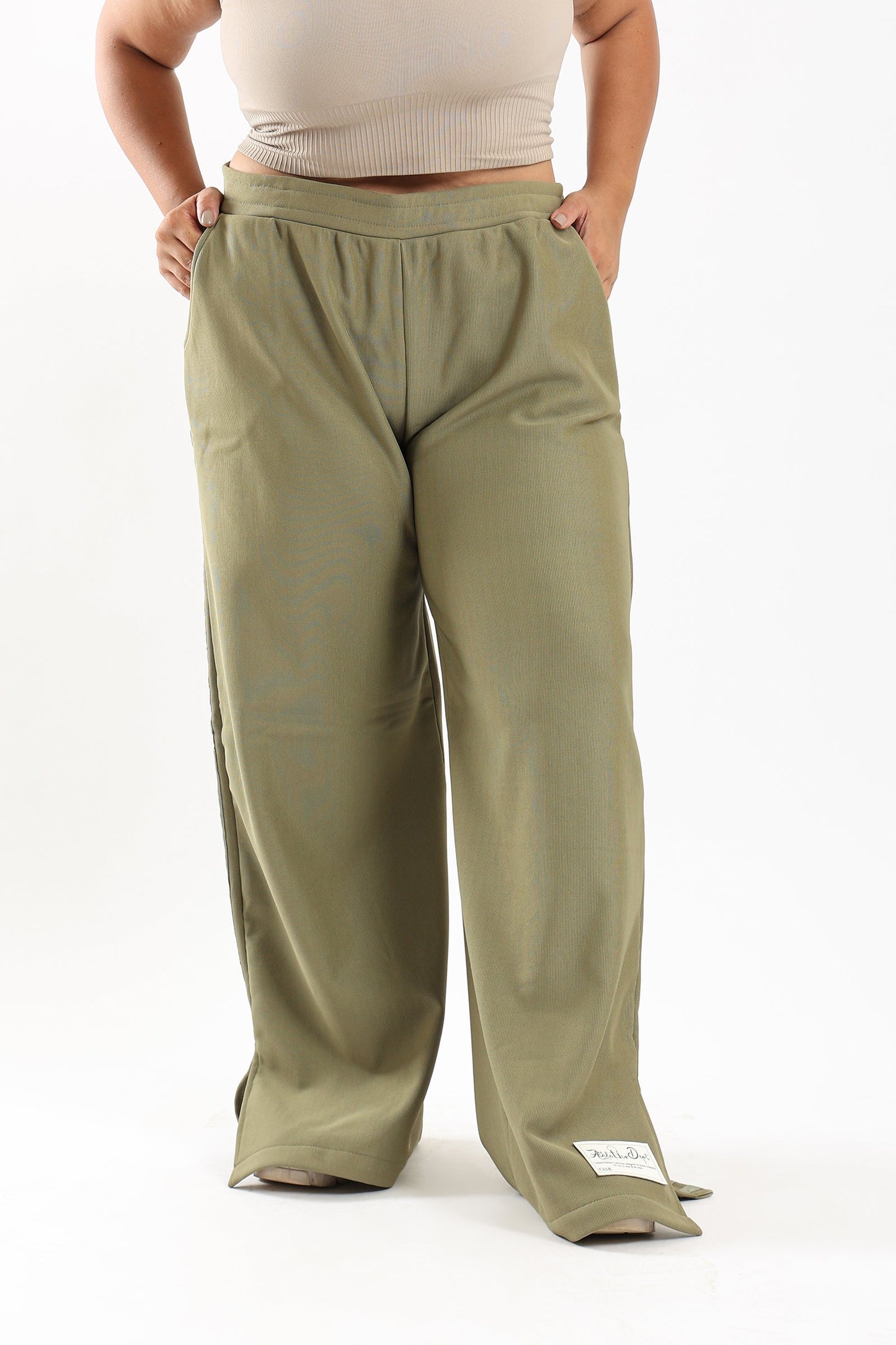 Ribbed Wide Leg Lounge Pants