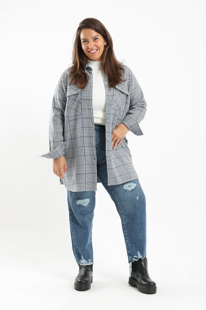 Houndstooth Relaxed Fit Shirt