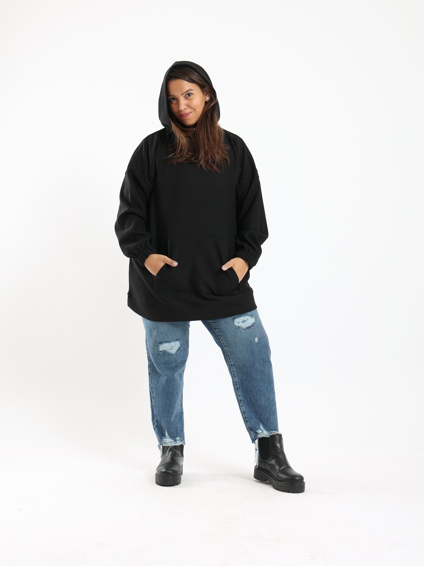 Oversized Hooded Lounge Sweatshirt