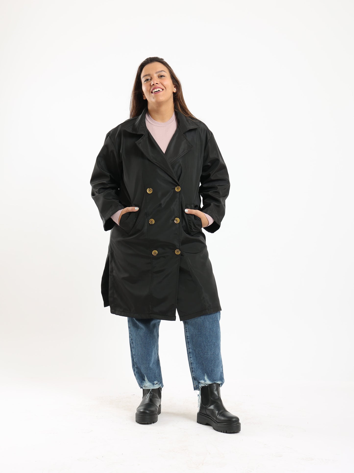 Double Button Closure Coat