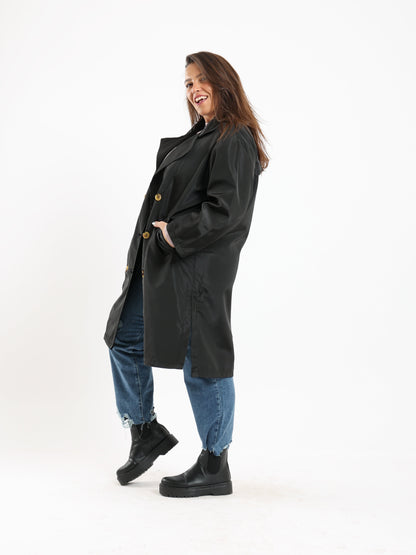 Double Button Closure Coat