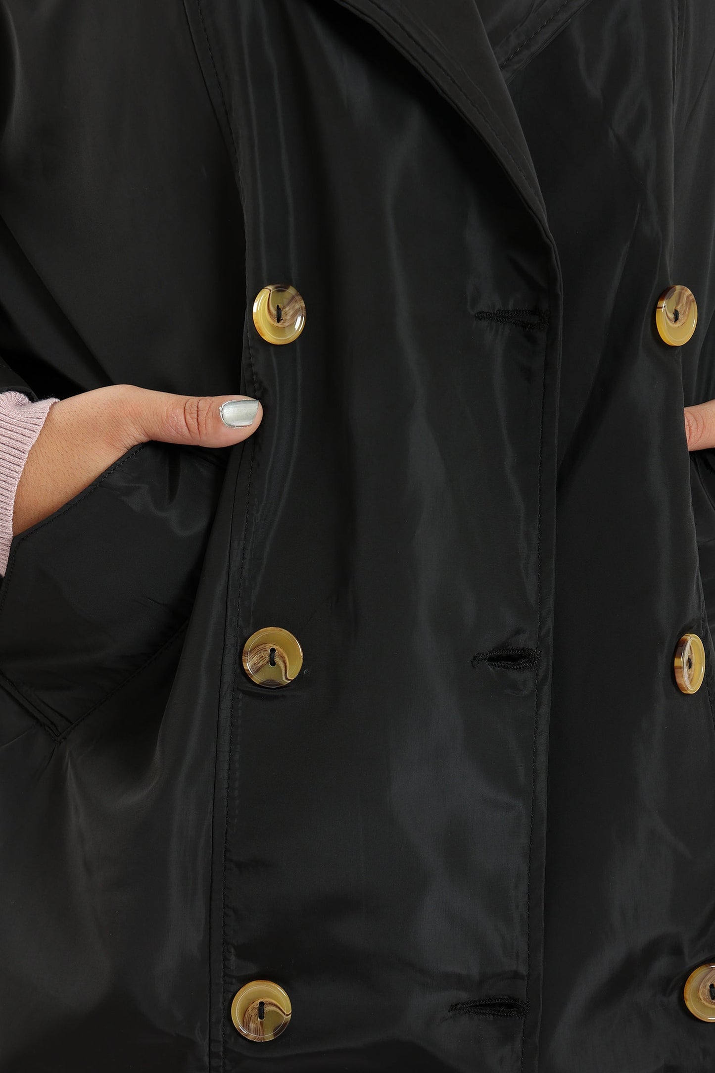 Double Button Closure Coat