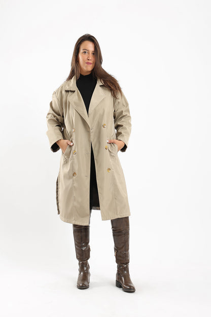 Double Button Closure Coat