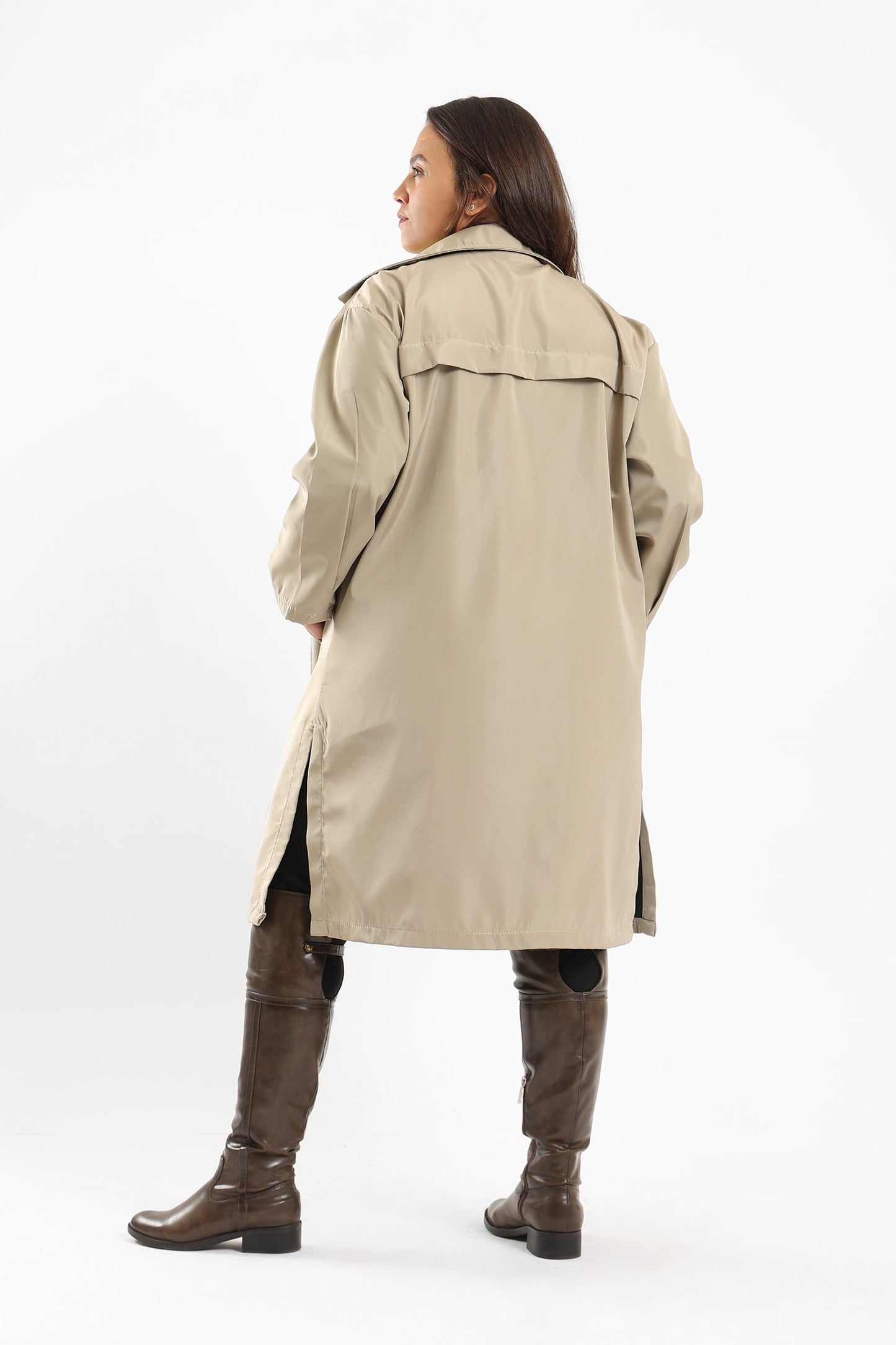 Double Button Closure Coat