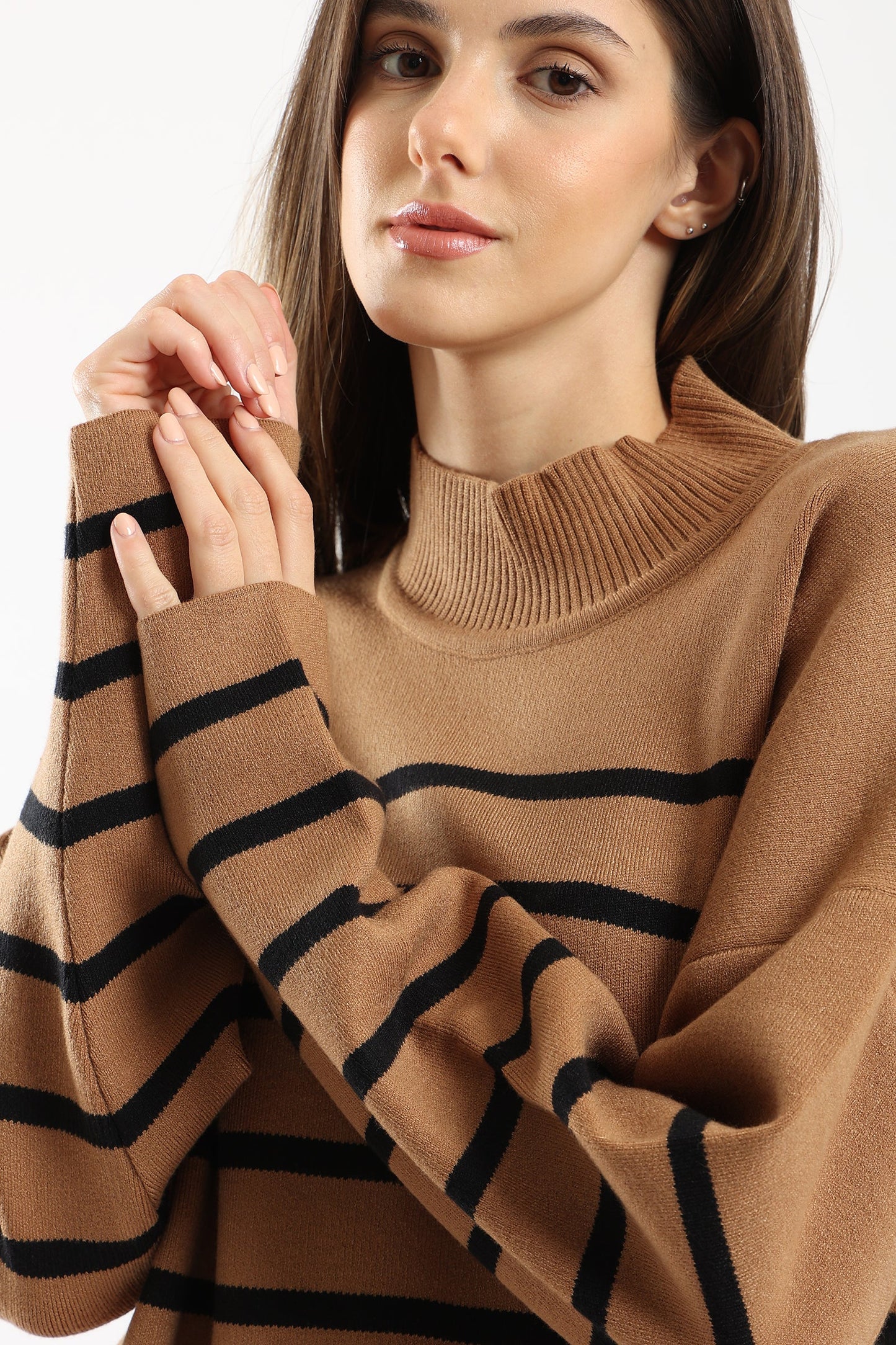 Regular Fit Striped Pullover