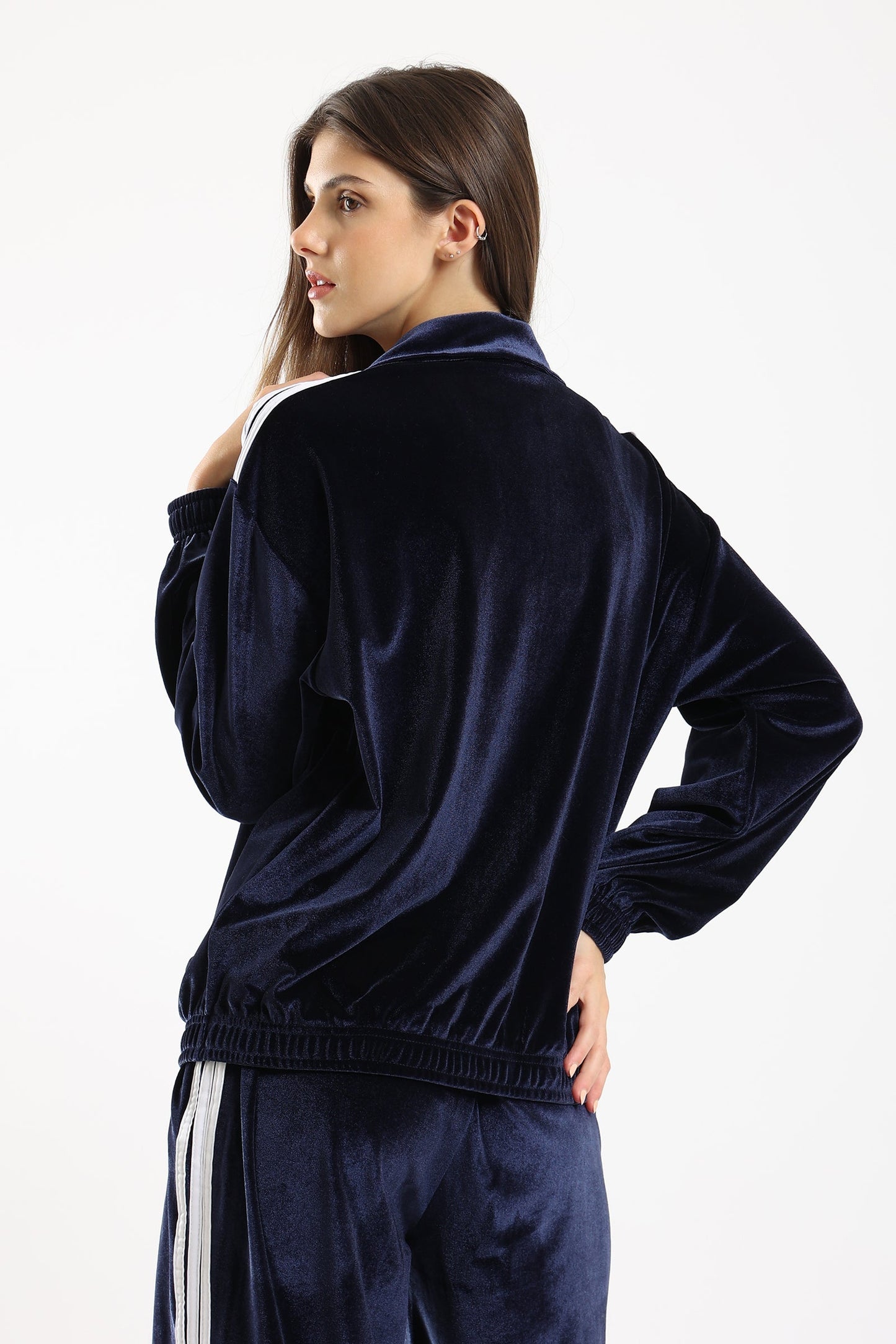 Velvet Striped Lounge Jacket