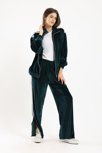 Velvet Striped Lounge Jacket