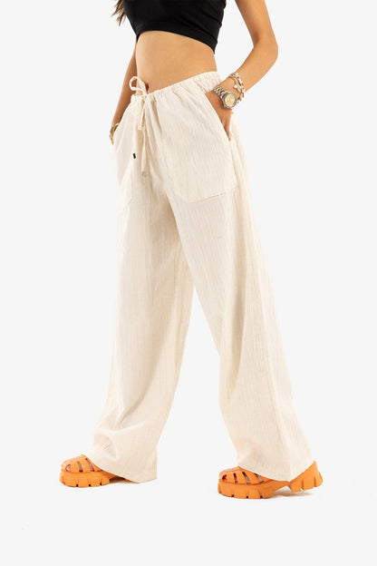 Linen Beige Pants