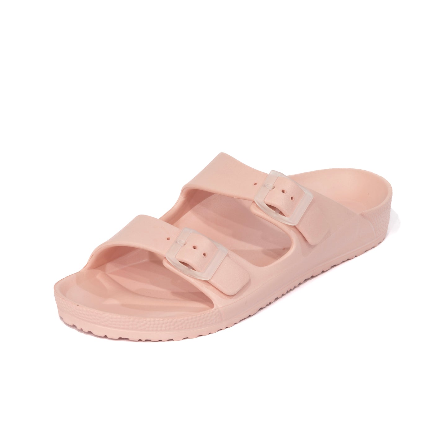 EVA Double Buckle Slippers - Pink Cashmere